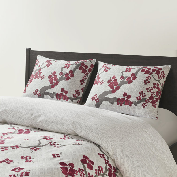 Natori Cherry Blossom Duvet Cover & Reviews Wayfair